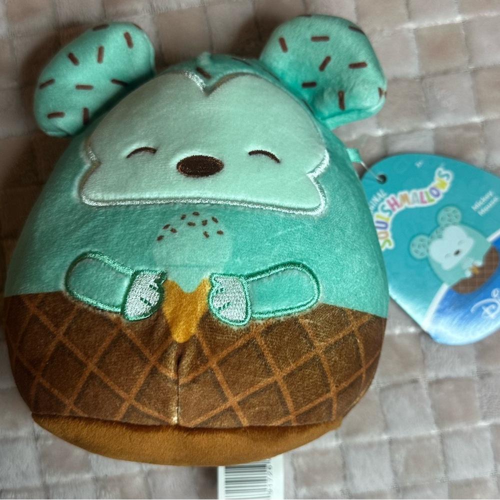 Squishmallows Mint and Brown Ice Cream Plush